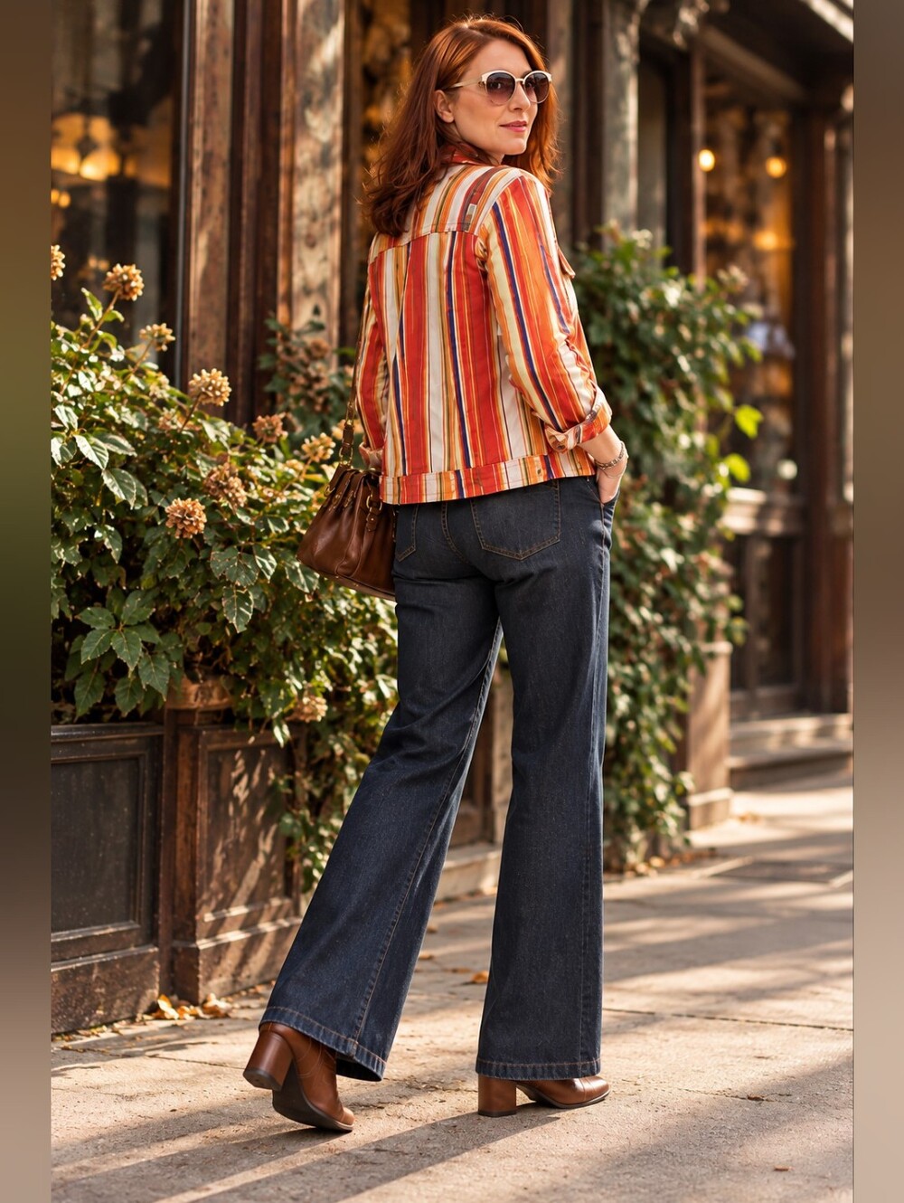 A Fitted Striped Jacket  Y2K